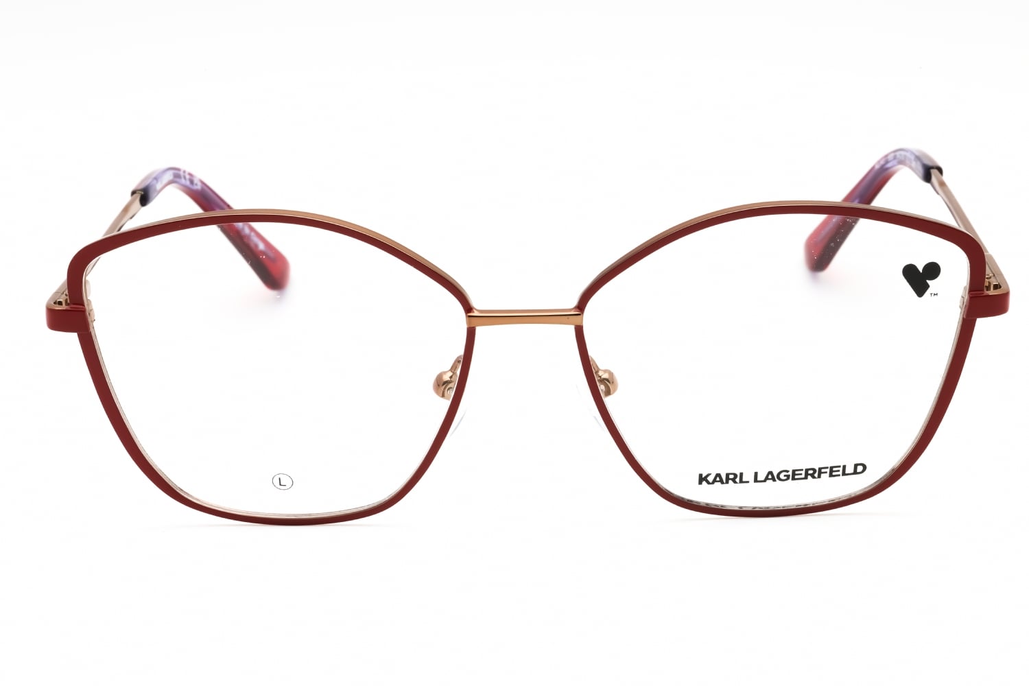 Karl Lagerfeld KL345 - RED, Metal, Cat Eye frame