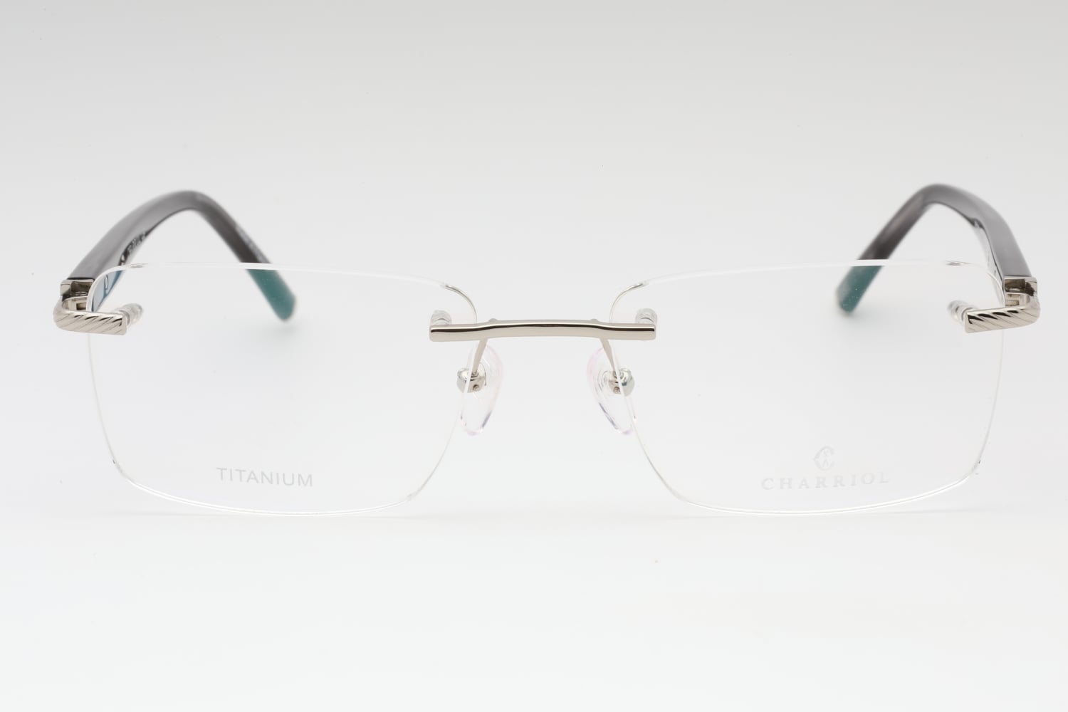 Charriol PC75083 - Shiny Silver, Titanium, Rimless frame