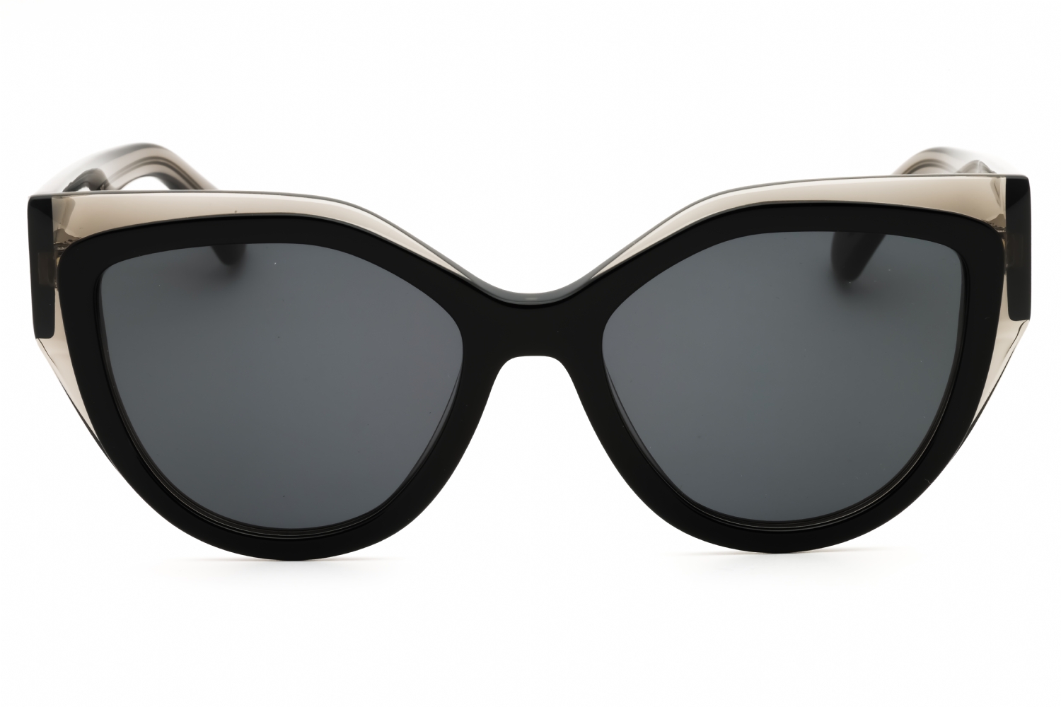 Salvatore Ferragamo SF2004S - Transparent Grey/black, Acetate, Cat Eye frame