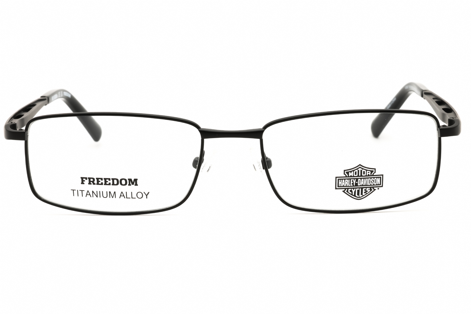 Harley Davidson HD9027 - Matte Black, Titanium, Rectangle frame