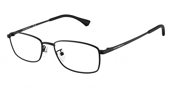 Emporio Armani EA1169D - Matte Black, Metal, Rectangle frame