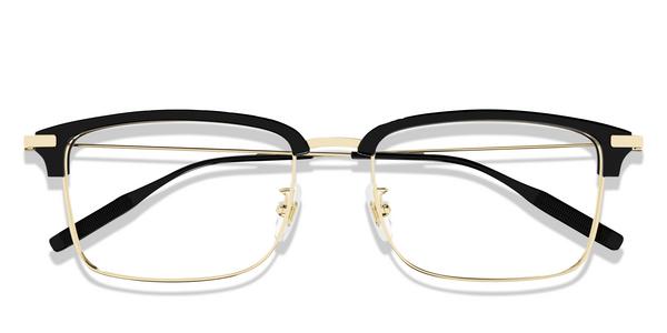 Montblanc MB0318OA - Black, Acetate, Round frame