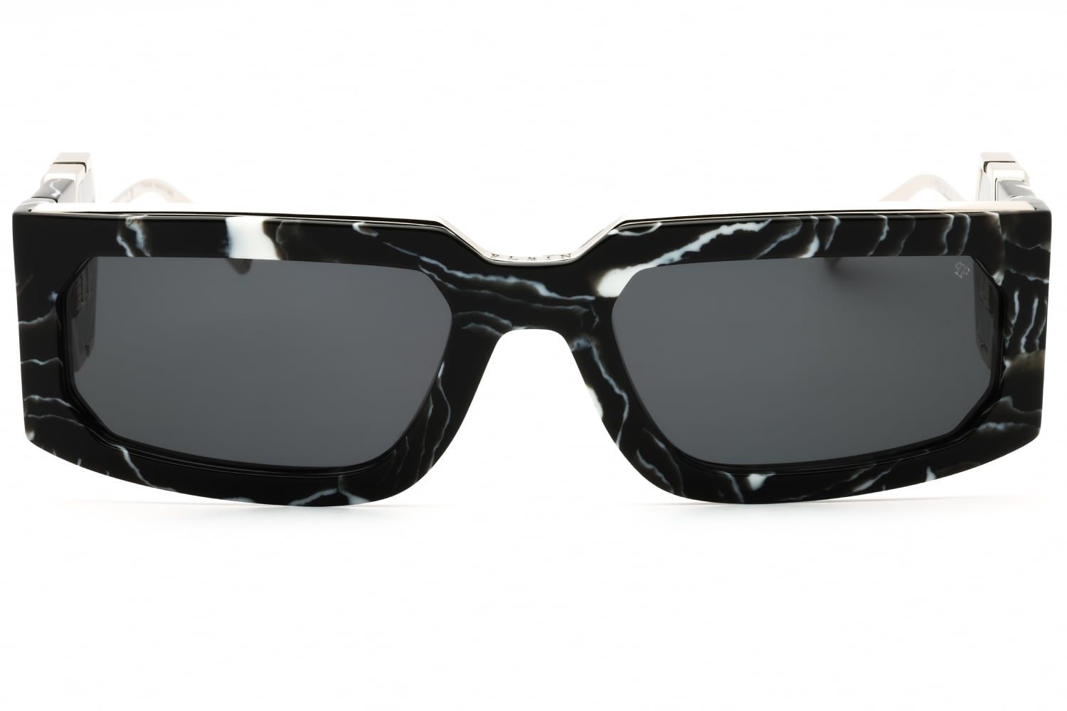Philipp Plein SPP119M - Marble Black, Acetate, Rectangle frame