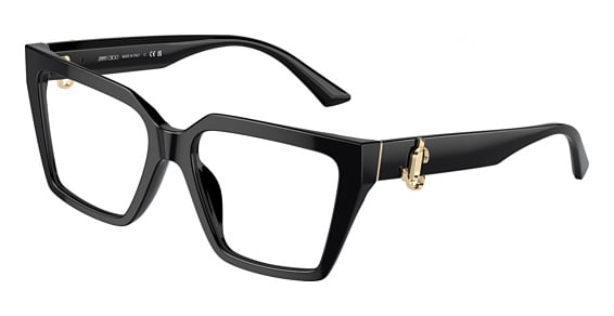 Jimmy Choo JC3017U - Black, Plastic, Rectangle frame