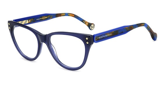 Carolina Herrera HER 0256 - Blue, Acetate, Cat Eye frame