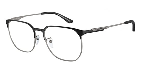 Emporio Armani EA1158D - Matte Black, Metal, Oval frame
