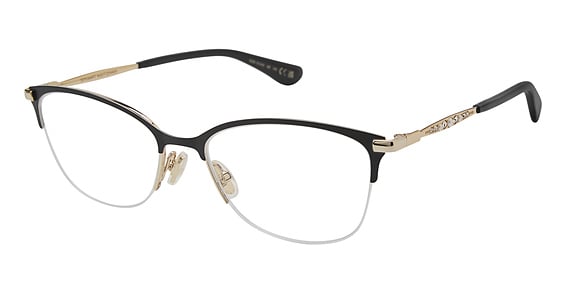 Stuart Weitzman WZN 1014/G - Matte Black Gold, Metal, Cat Eye frame