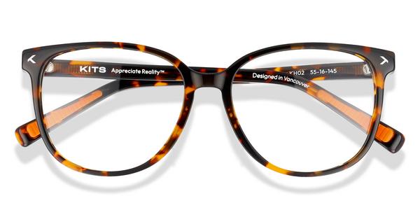 KITS Amalie Sport - Dark Havana, Acetate, D Frame frame