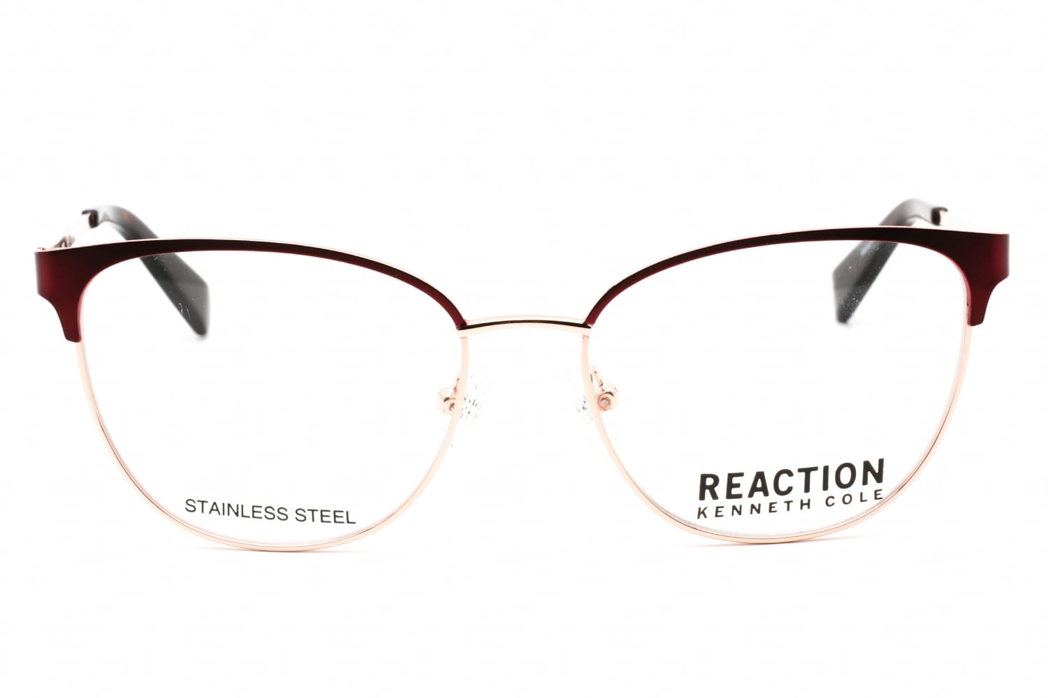 Kenneth Cole KC0877 - Matte Bordeaux, Metal, Cat Eye frame