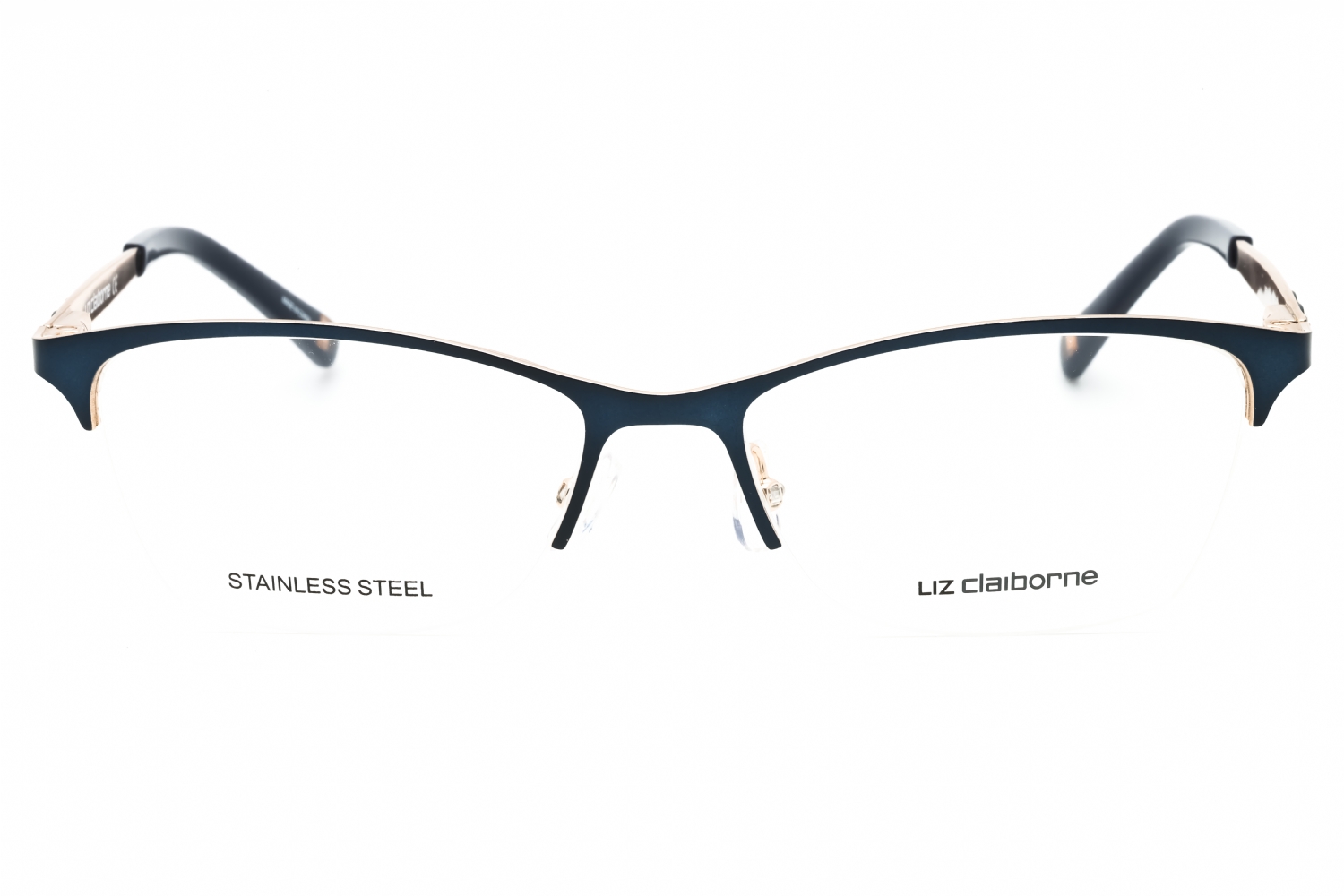 Liz Claiborne L 654 - Smtt Navy, Metal, Cat Eye frame