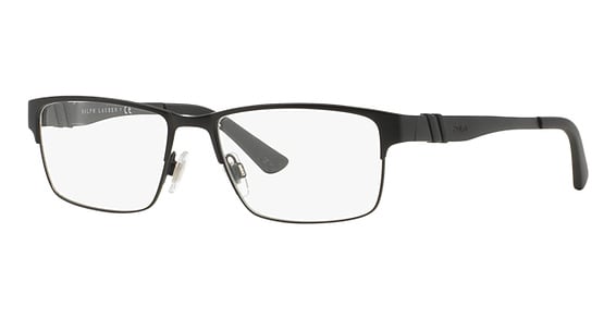 Polo PH1147 - Matte Black, Metal, Rectangle frame