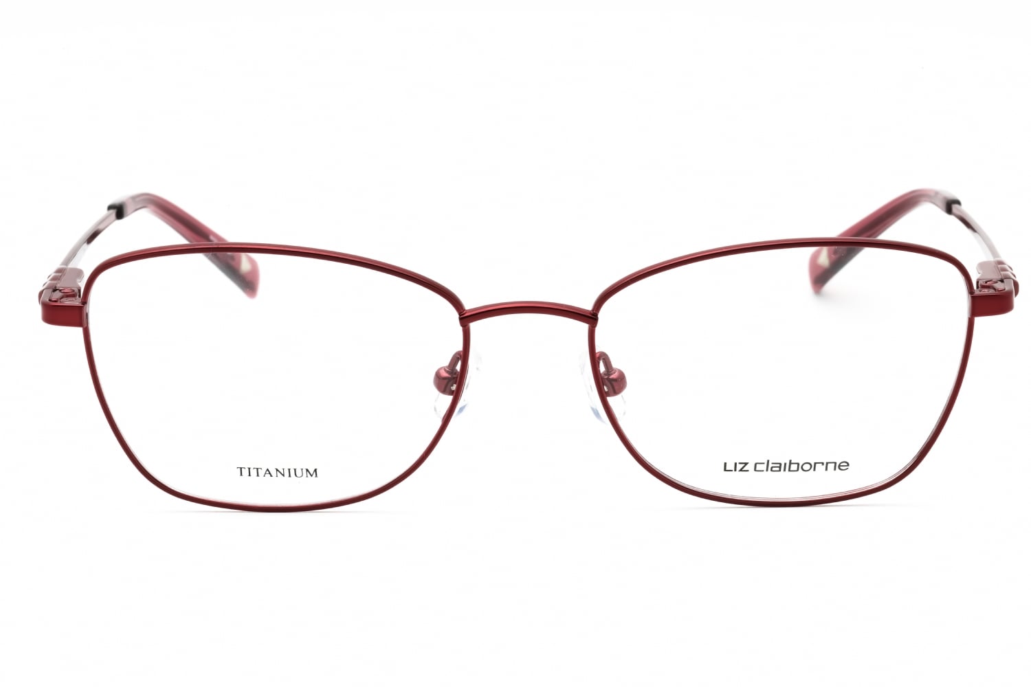 Liz Claiborne L 667/T - Burgundy, Metal, Oval frame
