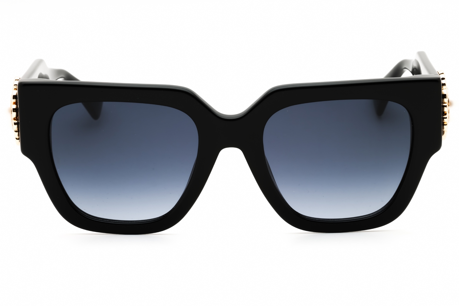 Moschino MOS153/S 0807 9O Square Sunglasses - Black/Grey Moschino Grey Square Ladies Sunglasses MOS063/S 0807/IR 53  main image 3