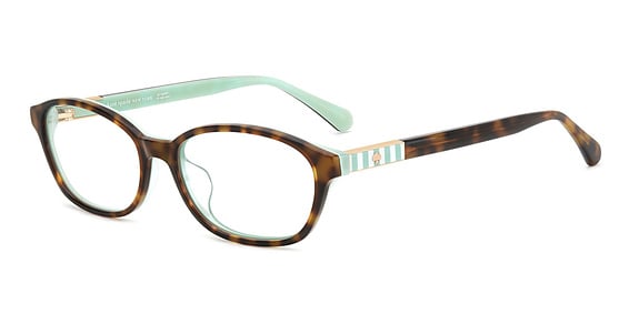 Kate Spade KS Adali 2/FJ - Havana Green, Acetate, Oval frame