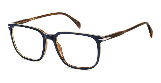 David Beckham DB 1141/US - Blue Brwn, Acetate, Rectangle frame