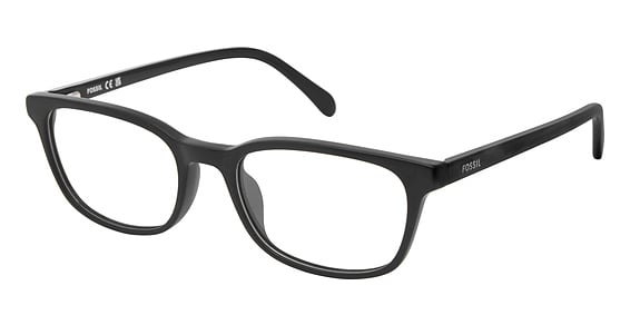 Fossil FOS 7220 - Matte Black, Acetate, Rectangle frame