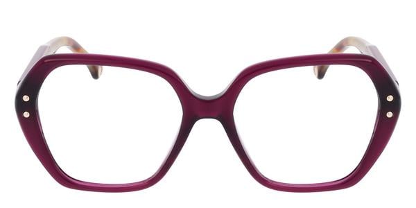 Carolina Herrera HER 0315 - Plum, Acetate, Geometric frame