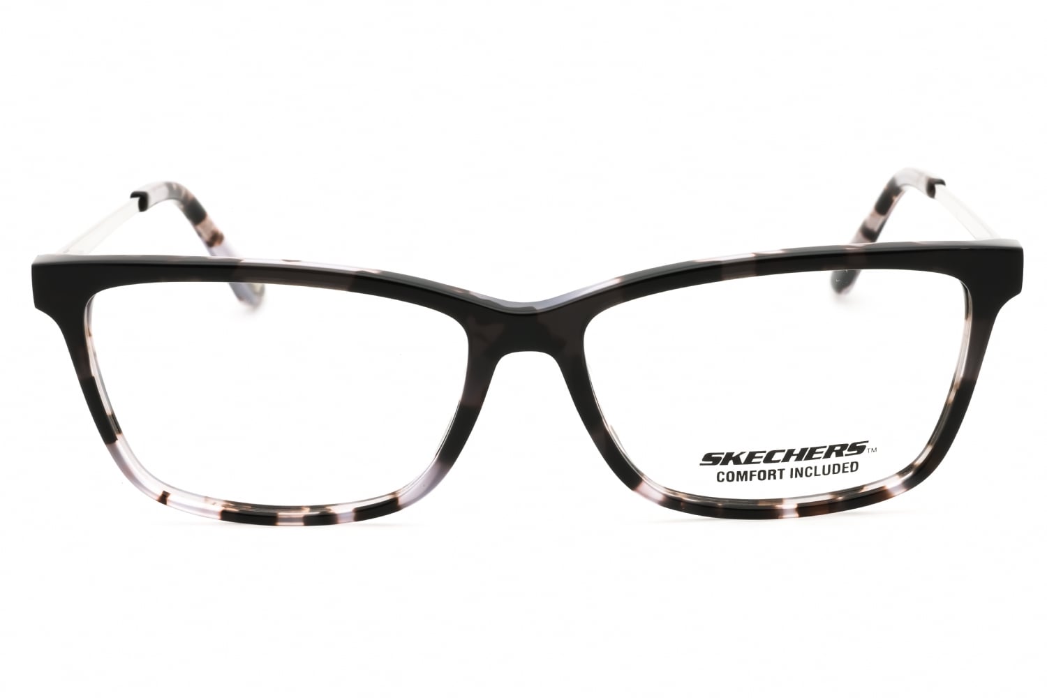 Skechers SE50033 - Shiny Black, Acetate, Rectangle frame
