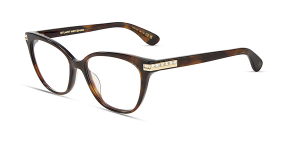Stuart Weitzman WZN 1053 - Havana, Acetate, Rectangle frame