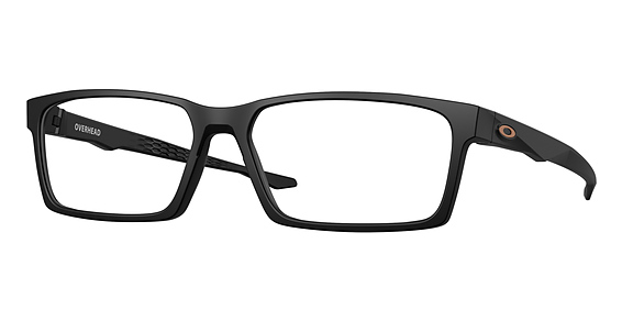 Oakley OX8060 Overhead - Matte Black, Plastic, Rectangle frame