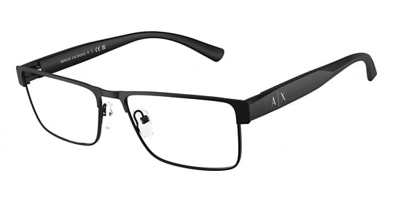 Armani Exchange AX1078 - Matte Black, Metal, Mixed Shapes frame
