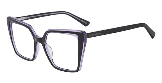 KURT GEIGER Kgl5004/G - Black, Acetate, Rectangle frame