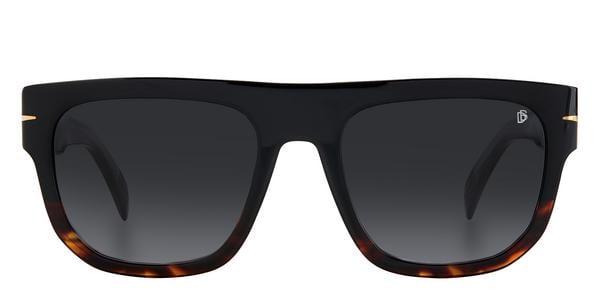 David Beckham DB7044/S - Black Horn, Acetate, Rectangle frame