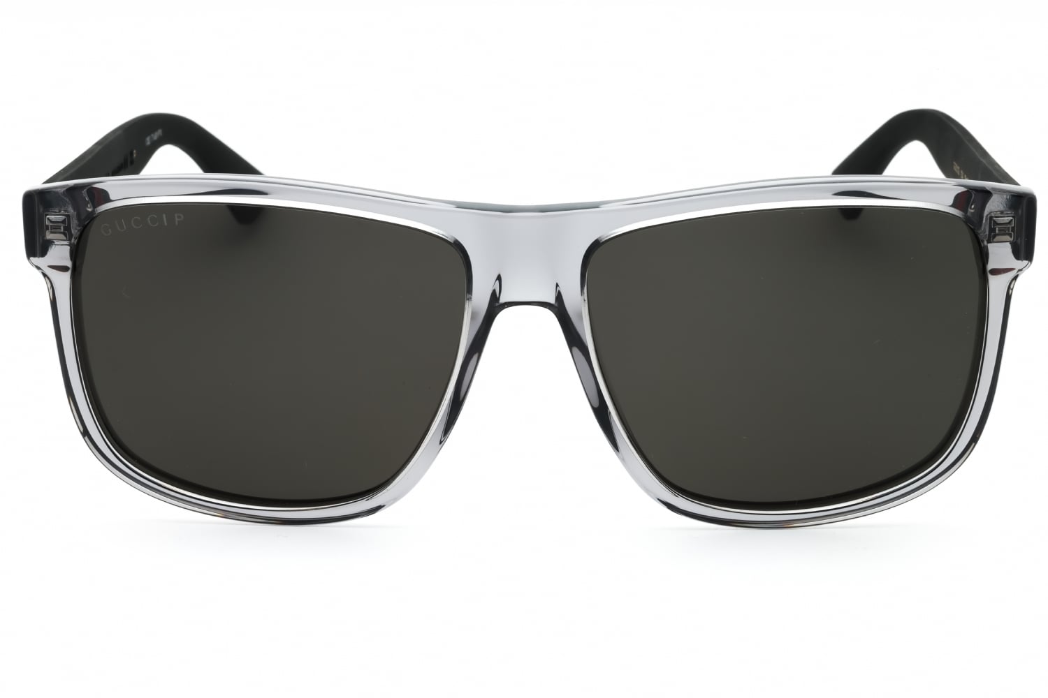 Gucci GG0010S - Grey-black-silver, Acetate, Rectangle frame
