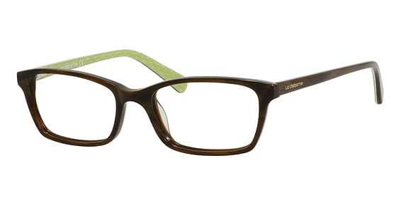 Liz Claiborne L 424 - Horn, Acetate, Rectangle frame
