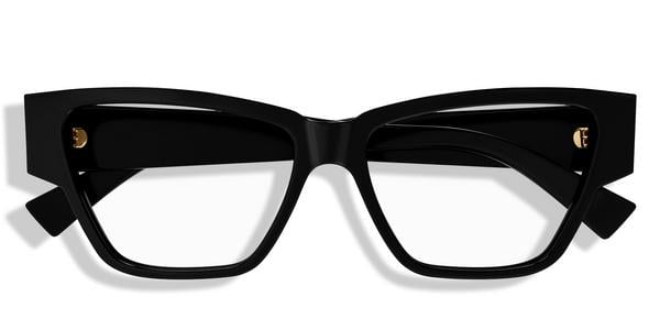 Bottega Veneta BV1288O - Black, Acetate, Cat Eye frame