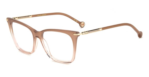Carolina Herrera HER 0232 - Nude, Acetate, Rectangle frame