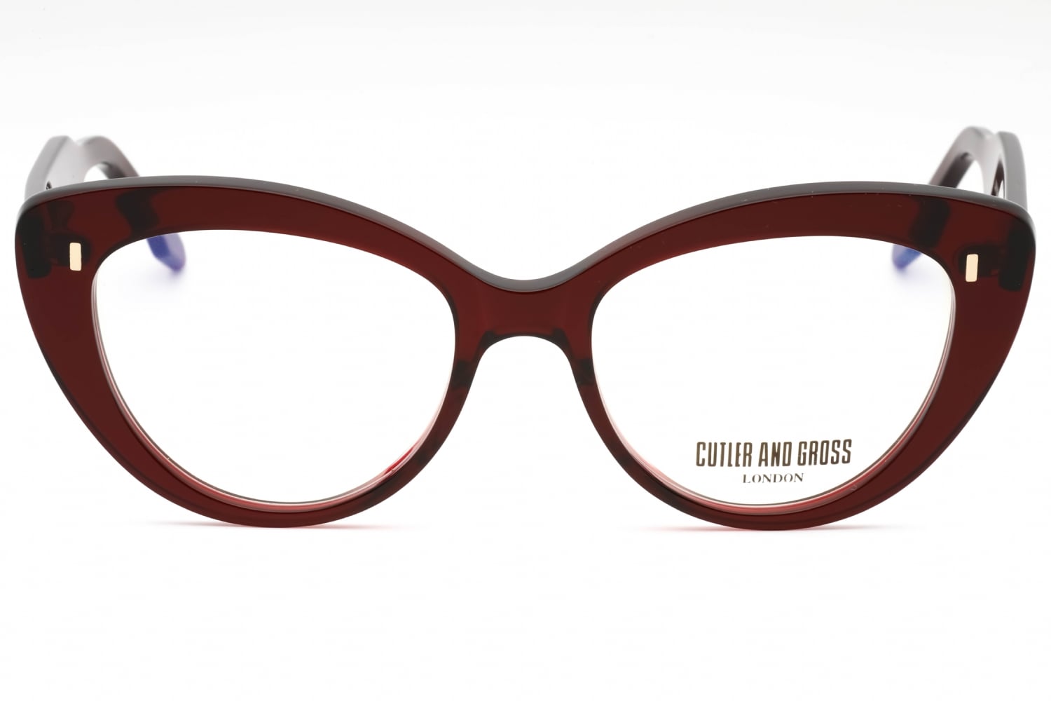 Cutler and Gross CGOP135053 - Burgundy, Plastic, Cat Eye frame