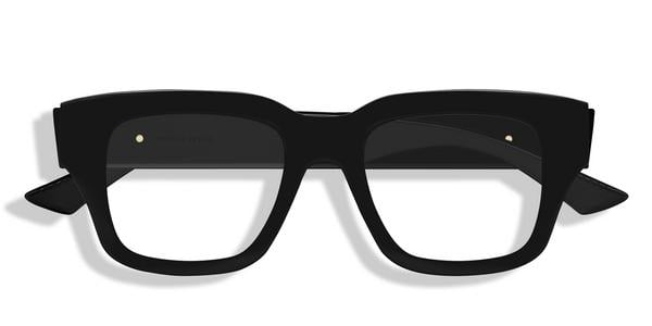 Bottega Veneta BV1361O - Black, Acetate, Rectangle frame