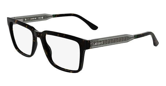 Lacoste L2976 - Dark Havana, Plastic, Rectangle frame