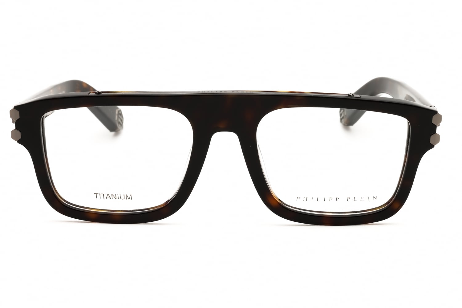 Philipp Plein VPP021M - Shiny Havana, Acetate, Rectangle frame