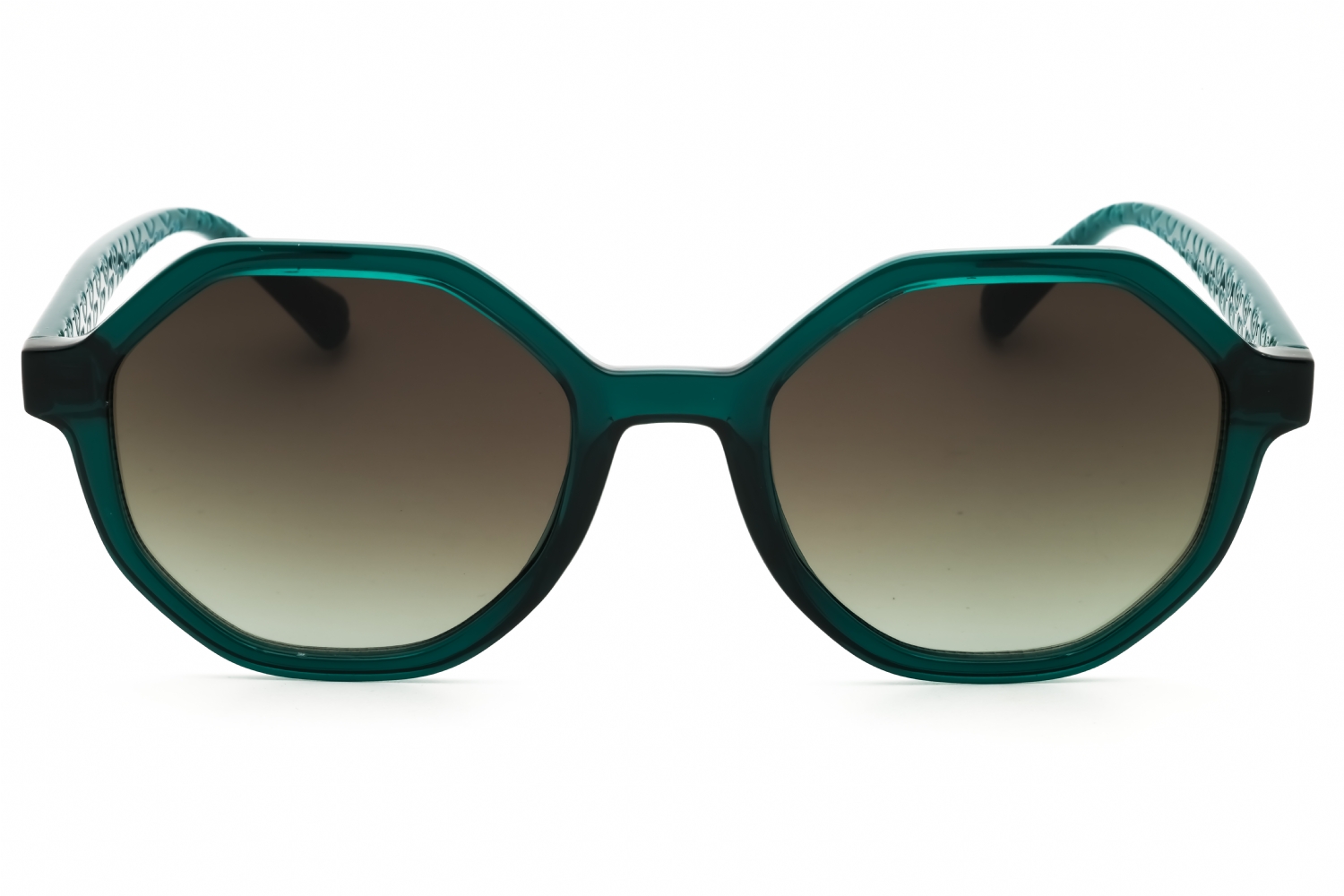 Moschino MOL076/S - Green, Plastic, Round frame