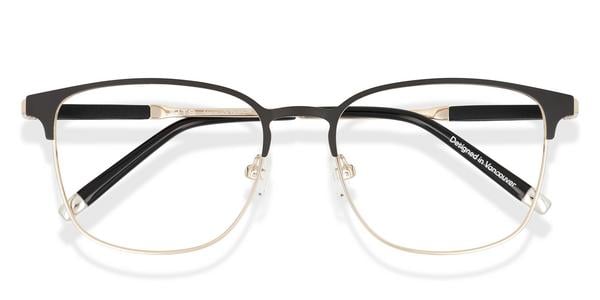 KITS Dunbar Oversized - Black Gold, Metal, Rectangle frame