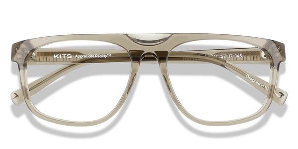 KITS Rennie - Brown, Acetate, Flat-Top frame