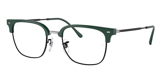 Ray-Ban RX7216 NEW CLUBMASTER - Green On Black, Acetate, Oval frame