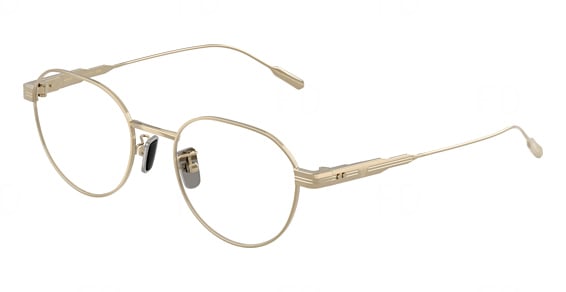 Moncler ME1007TD - Shiny Pale Gold, Titanium, Oval frame