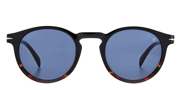 David Beckham DB 1036/S - Black Horn, Acetate, Rectangle frame