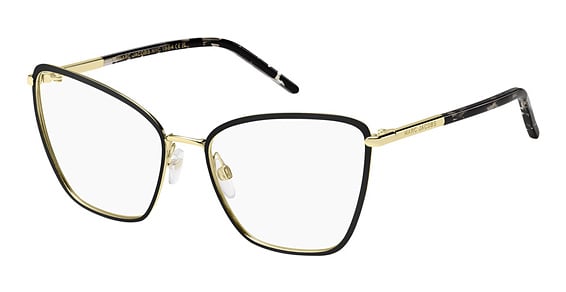 Marc Jacobs Marc 776 - Matte Black Gold, Stainless Steel, Rectangle frame