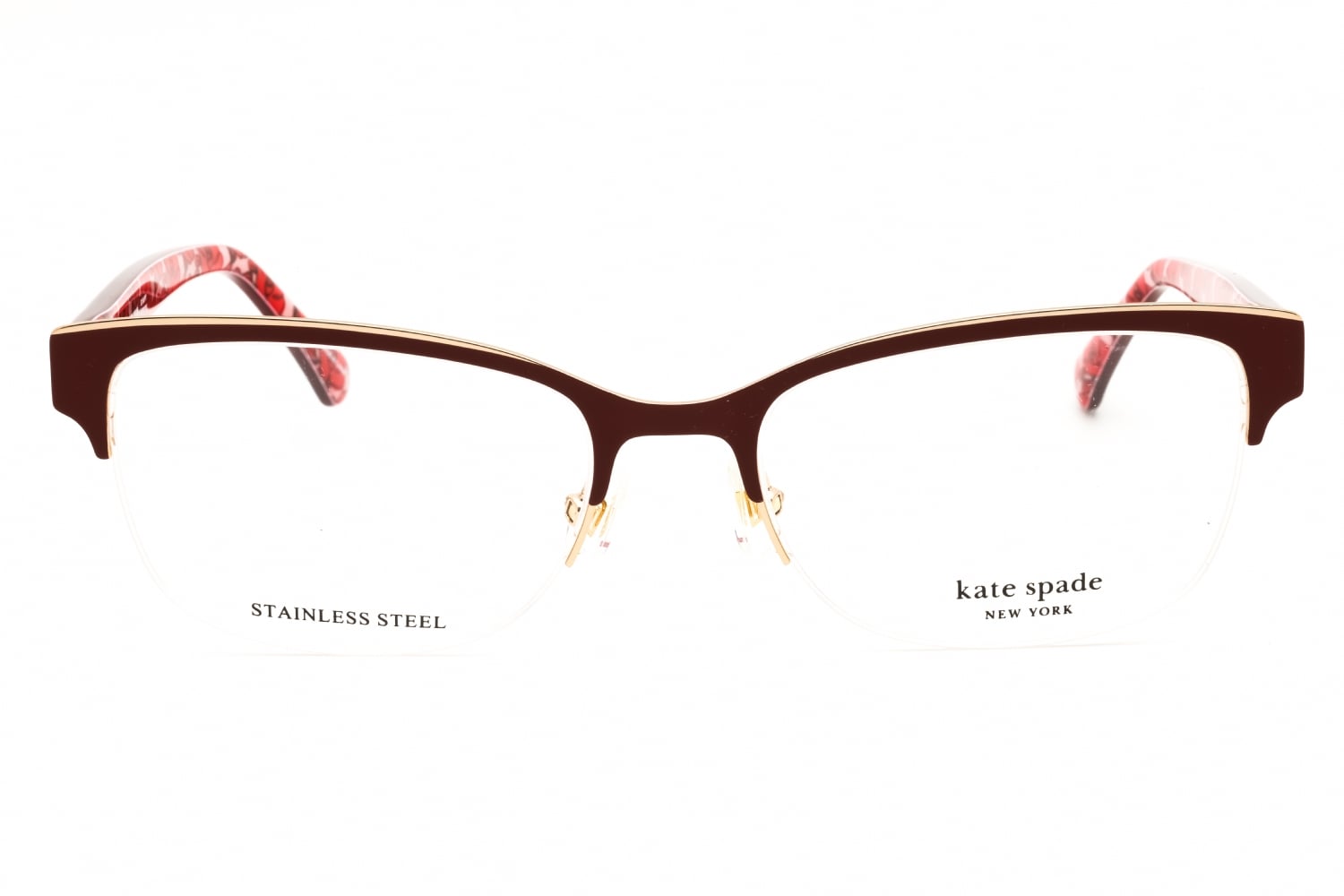 Kate Spade MARJORIE - RED Pttrn, Metal, Cat Eye frame