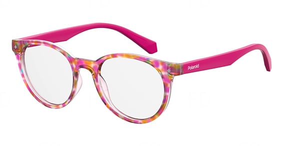 POLAROID KIDS PLD D814 - Fuchsia Havana, Plastic, Mixed Shapes frame