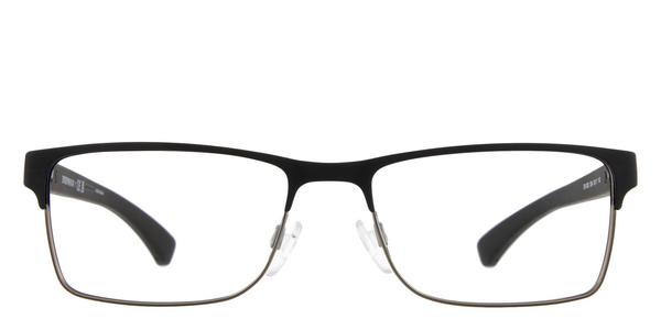 Emporio Armani EA1052 - Rubber Black & Gunmetal, Plastic, Rectangle frame