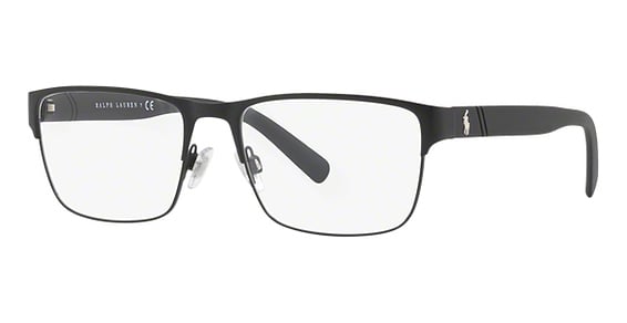 Polo PH1175 - Matte Black, Metal, Rectangle frame