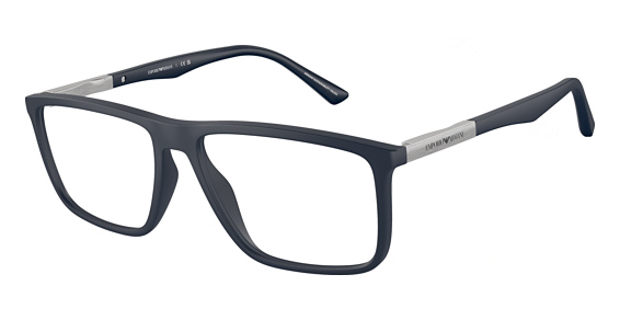 Emporio Armani EA3221 - Matte Blue, Acetate, Rectangle frame