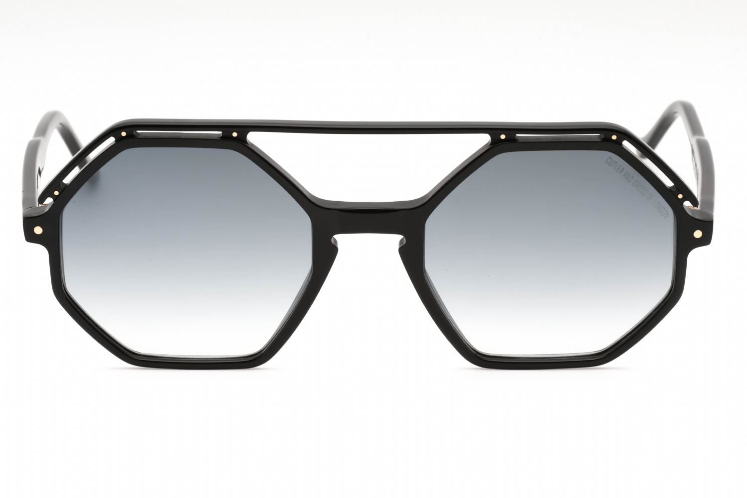 Cutler and Gross CGSN137153 - Black, Acetate, Round frame