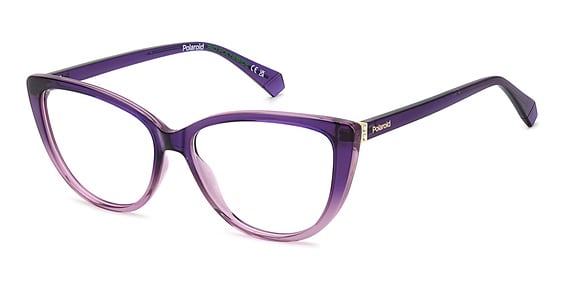 Polaroid PLD D543 - Violet, Plastic, Cat Eye frame