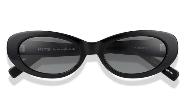 KITS Lynx Sun - Black, Acetate, Cat Eye frame